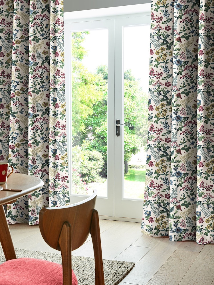 Cath Kidston Green Twilight Garden Made To Measure 100% Cotton Curtains - Image 2 of 6