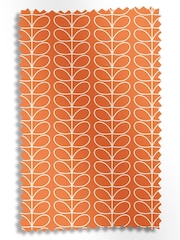 Orla Kiely Orange Linear Stem Made To Measure Roman 100% Cotton Blind - Image 6 of 6