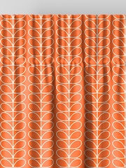Orla Kiely Orange Linear Stem Made To Measure 100% Cotton Curtains - Image 6 of 9