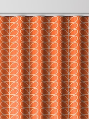 Orla Kiely Orange Linear Stem Made To Measure 100% Cotton Curtains - Image 8 of 9
