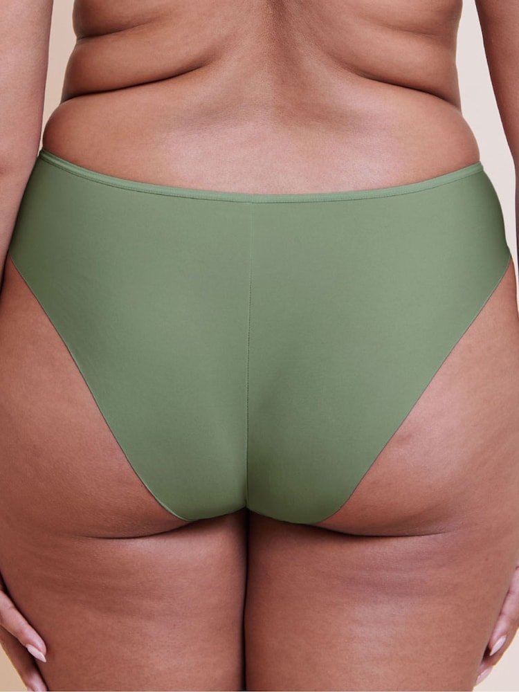 Curvy Kate Green Smoothie Lace Brazilian Briefs - Image 2 of 3 Curvy Kate Green Smoothie Lace Brazilian Briefs - Image 2 of 3