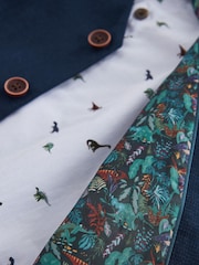 Bleu marine - Ensemble gilet avec chemises et nœud cravate (3mois-7ans) - Image 6 de 7