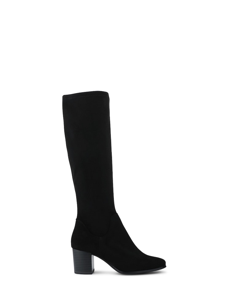 Jones Bootmaker Black Calissa Cushioned Zip Up Long Boots - Image 2 of 6 Jones Bootmaker Black Calissa Cushioned Zip Up Long Boots - Image 2 of 6