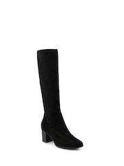 Jones Bootmaker Black Calissa Cushioned Zip Up Long Boots - Image 3 of 6