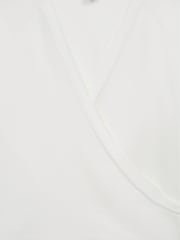 Reiss Ivory Matilda 9-12 yrs V-Neck Wrap Cardigan - Image 6 of 6