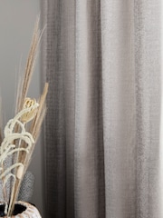 Cortinas de ilhós com listras metálicas - Imagem 4 de 5