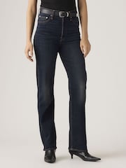 Levi's® Dark Blue Women’s Ribcage Full-Length Jeans - Image 1 of 6