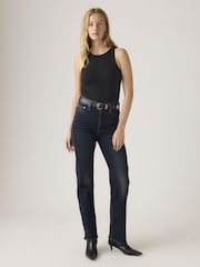 Levi's® Dark Blue Women’s Ribcage Full-Length Jeans - Image 2 of 6