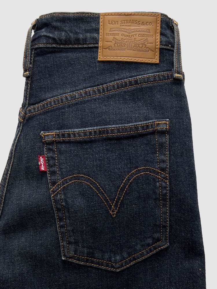 Levi's® Dark Blue Women’s Ribcage Full-Length Jeans - Image 6 of 6 Levi's® Dark Blue Women’s Ribcage Full-Length Jeans - Image 6 of 6