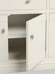 Chalk White Hampton Painted Oak Large Sideboard - Image 5 of 8