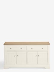 Chalk White Hampton Painted Oak Large Sideboard - Image 7 of 8