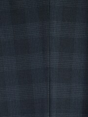 Navy Slim Tapered Check Motion Flex Stretch Trousers - Image 2 of 3