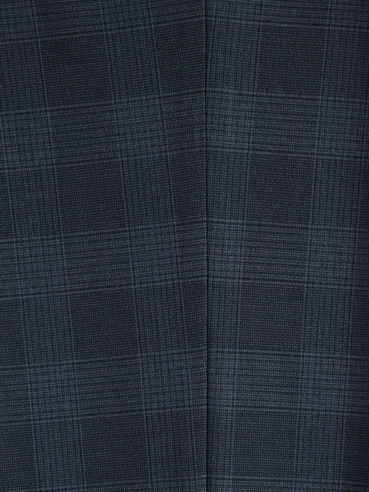 Navy Slim Tapered Check Motion Flex Stretch Trousers - Image 2 of 3