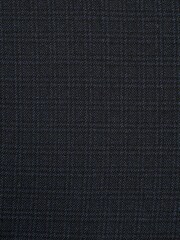 Navy Skinny Fit Motion Flex Check Trousers With Elasticated Waist - Image 3 of 3
