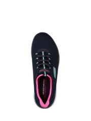 Skechers Blue Womens Summits Slip-On Sports Trainers - Image 4 of 5