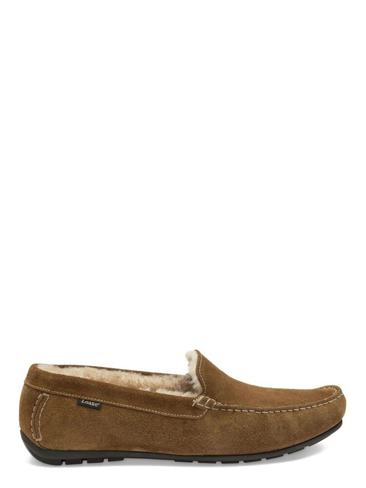 Loake Suede Shearling Lined Apron Slippers - Image 1 of 2