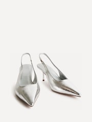Linzi Silver Highlight Stiletto Court Heels - Image 3 of 5