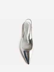 Linzi Silver Highlight Stiletto Court Heels - Image 4 of 5