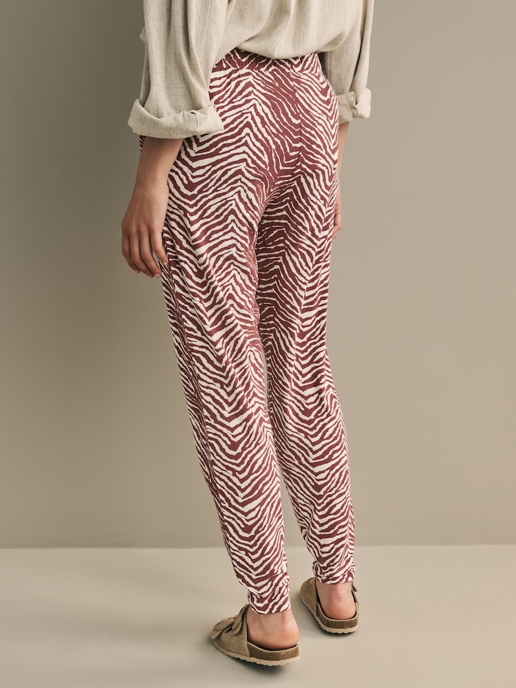 Brown Jersey Joggers - Image 2 of 5