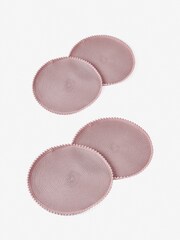 Blush Pink Pom Pom Placemats - Image 1 of 4