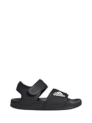 adidas Black Adilette Kids Sandals - Image 1 of 9
