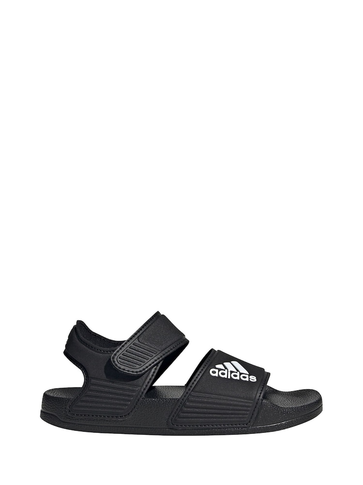adidas Black Adilette Kids Sandals - Image 1 of 9