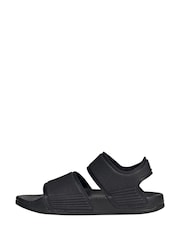 adidas Black Adilette Kids Sandals - Image 3 of 9