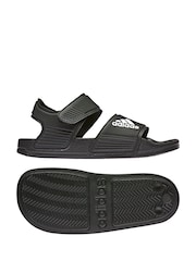 adidas Black Adilette Kids Sandals - Image 5 of 9