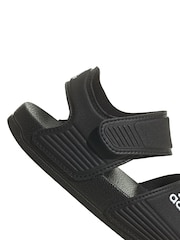 adidas Black Adilette Kids Sandals - Image 9 of 9