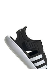 adidas Black Adilette Junior Sandals - Image 8 of 8