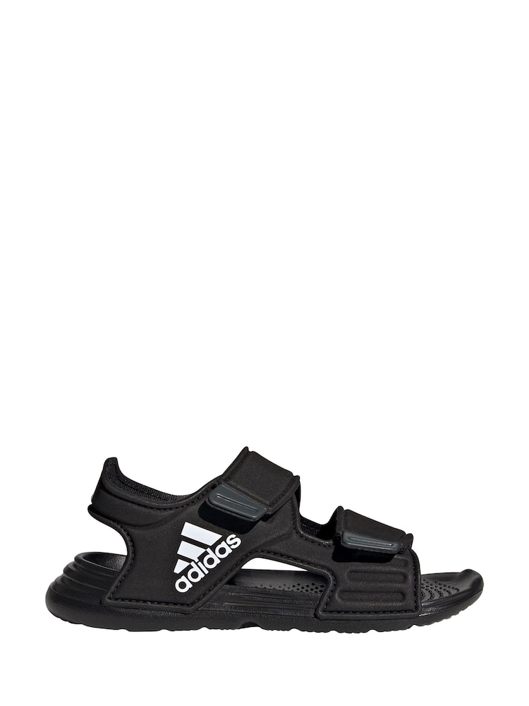 adidas Black Altaswim Junior Sandals - Image 1 of 10