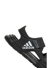adidas Black Altaswim Junior Sandals - Image 10 of 10