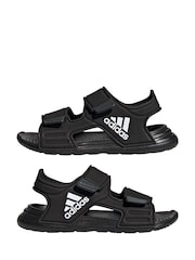 adidas Black Altaswim Junior Sandals - Image 5 of 10