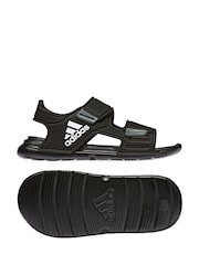adidas Black Altaswim Junior Sandals - Image 6 of 10