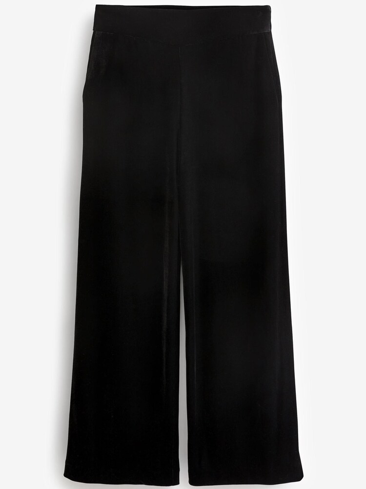 Rochelle, Schwarz - Next Samthose mit weitem Bein - Bild 1 von 1 Rochelle, Schwarz - Next Samthose mit weitem Bein - Bild 1 von 1