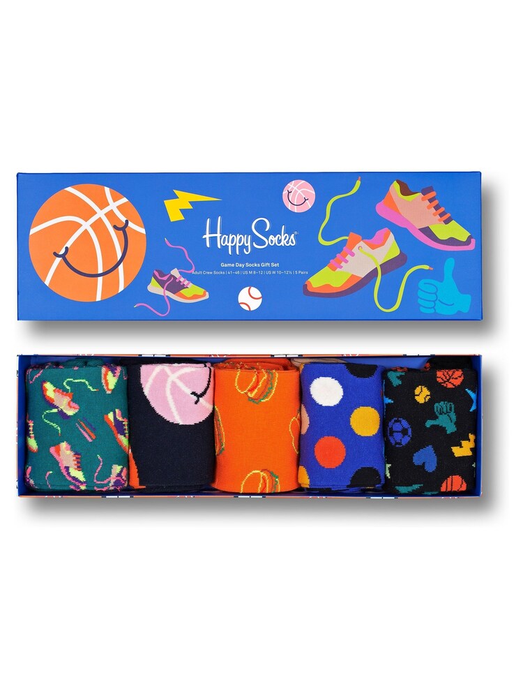 Happy Socks Dárková sada ponožek Černý Game Day 5 Pack - Image 12 of 14