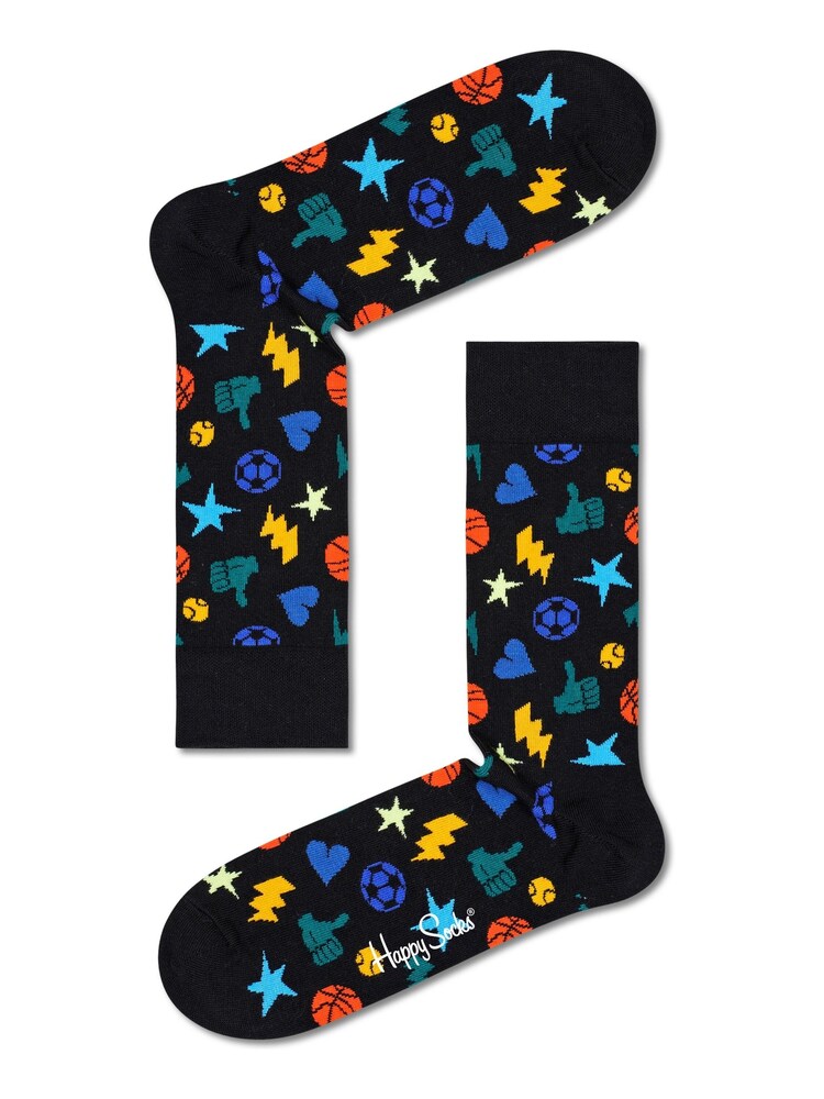 Happy Socks Dárková sada ponožek Černý Game Day 5 Pack - Image 9 of 14
