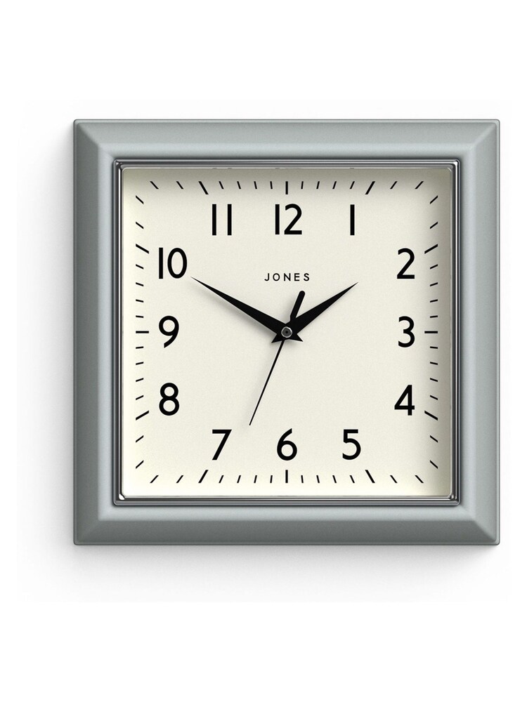 Jones Clocks Blue Mustard Wall Clock - Image 2 of 3 Jones Clocks Blue Mustard Wall Clock - Image 2 of 3