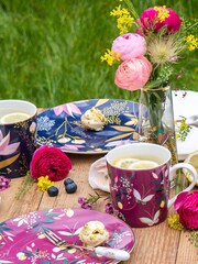 Sara Miller Purple Orchard Mug - Image 3 of 4