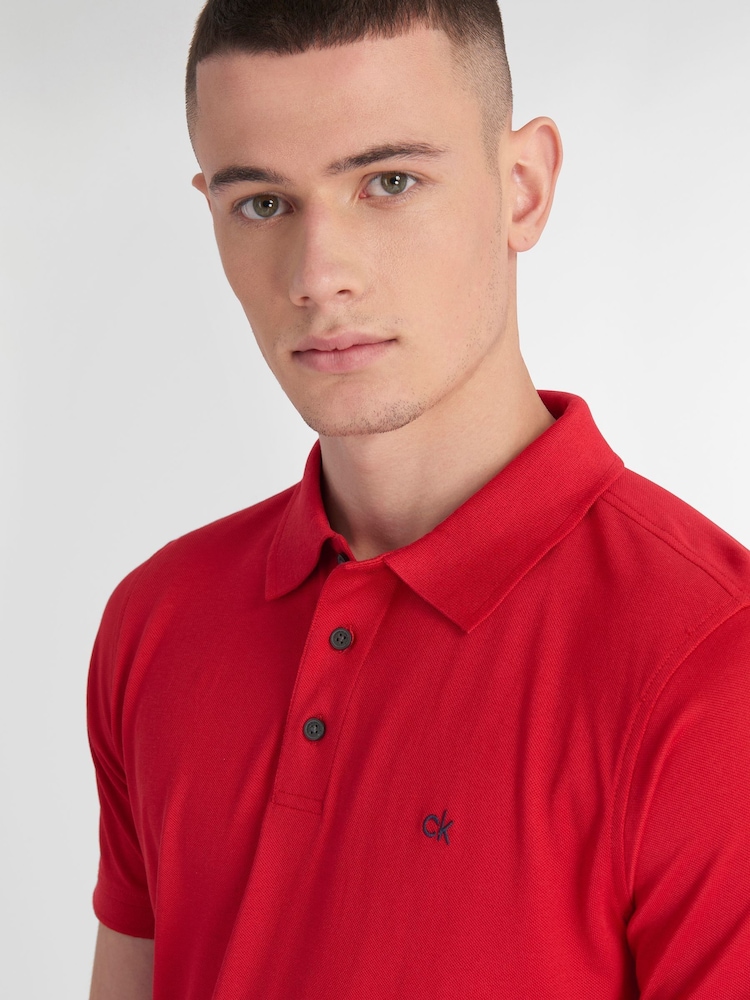 Rood - Calvin Klein Golf Planet poloshirt - Image 4 of 8