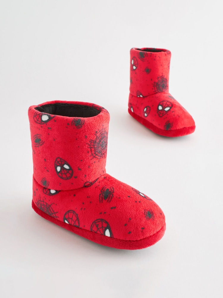 Spider-Man Red Warm Lined Slipper Boots - Image 1 of 5