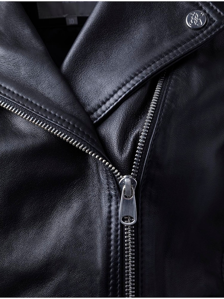 Zwart - Lakeland Leather Toni Biker Jacket - Image 10 of 10