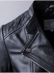 Zwart - Lakeland Leather Toni Biker Jacket - Image 8 of 10