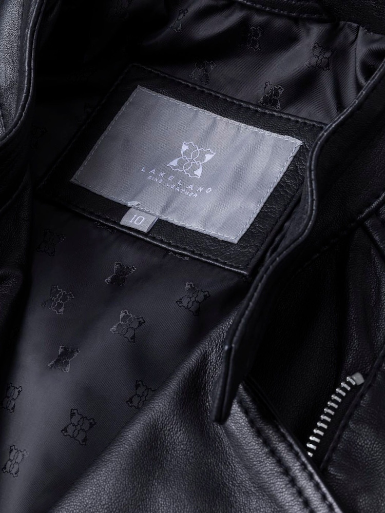Zwart - Lakeland Leather Toni Biker Jacket - Image 9 of 10
