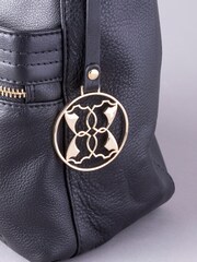 Lakeland Leather Black Cartmel Leather Shoulder Bag - Image 5 of 5