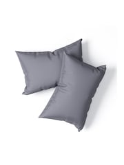 Panda London 2 Pack Grey Bamboo Viscose Pillowcases - Image 1 of 6