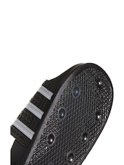 adidas Originals Black Adilette Slides - Image 10 of 10