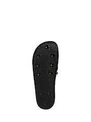 adidas Originals Black Adilette Slides - Image 6 of 10
