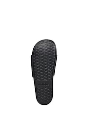adidas Black/chrome Adilette Comfort Slides - Image 5 of 8