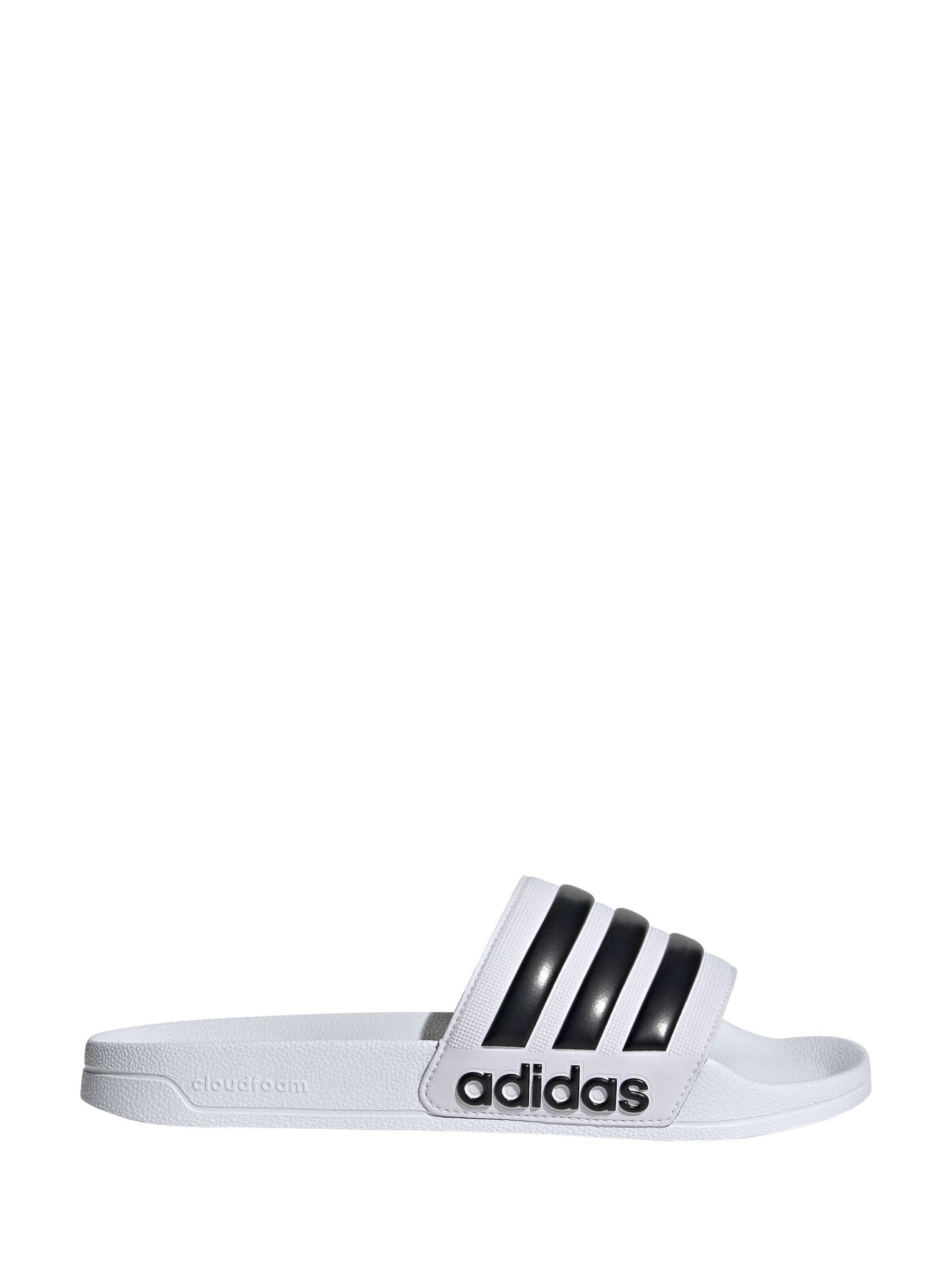 Buy adidas White Sportswear Adilette Shower Sliders from Next Oman